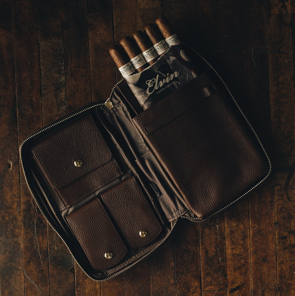 NEWFOUND LUXURY - Louis Vuitton New Leather Men's Cigar Travel Storage Case  Box